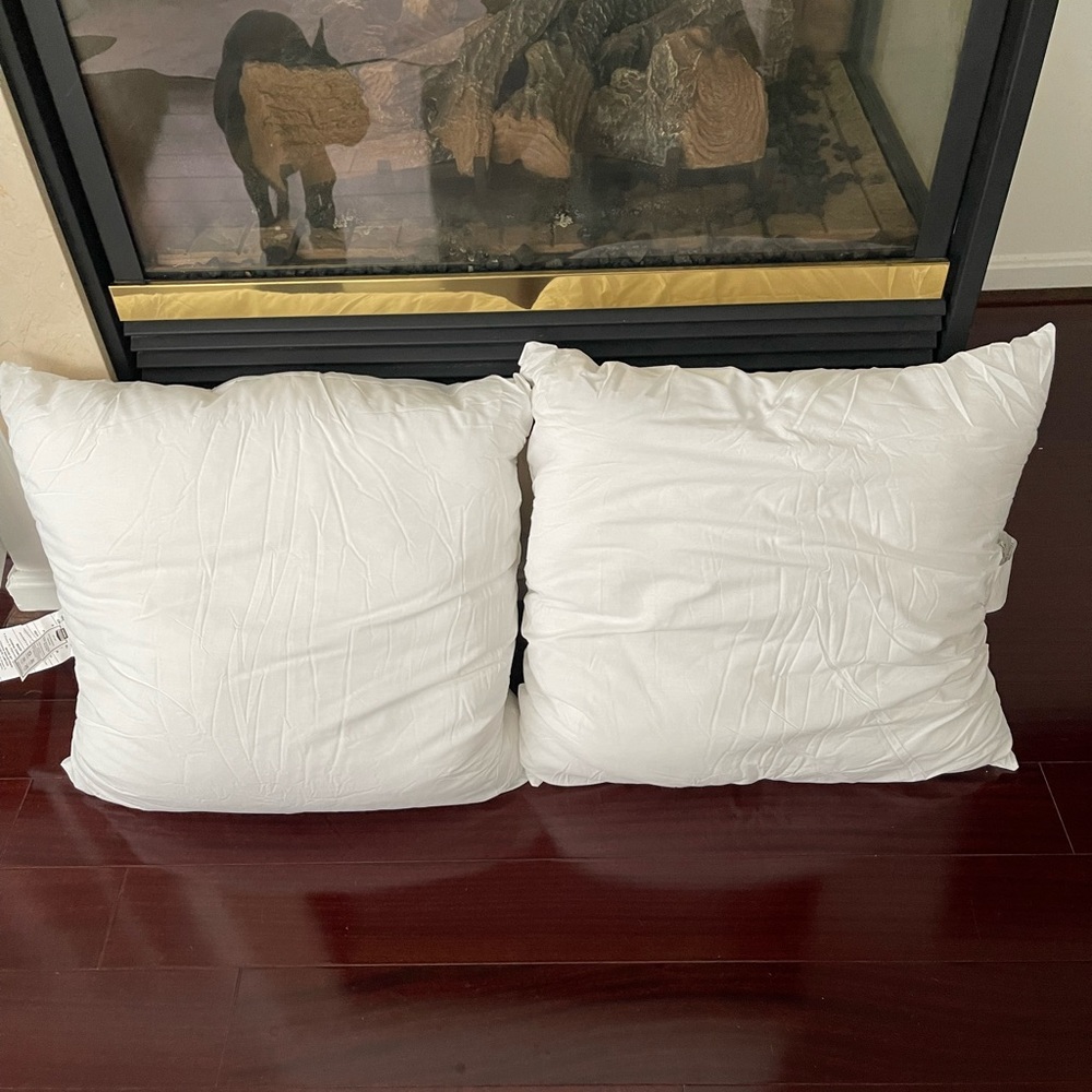 Utopia Bedding Throw Pillows Insert (Pack of 2, White) - 24 x 24 Inches